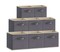 13 inch Cube Storage Bins, Storage Cubes Foldable Decorative Fabric Set of 8, Grey